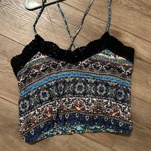 LA Hearts Bohemian Crop Top